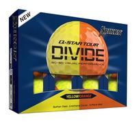 Srixon Q-Star Tour 6 Divide Golf Balls, Yellow/Orange