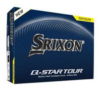 Srixon Q-STAR TOUR Golf Ball with Ultra-Thin High-End Urethane Cover | Spin Skin+ New Generation | Soft Feel | FastLayer Core Technology |12 Pieces | Yellow