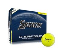 Srixon Q-STAR TOUR Golf Ball with Ultra-Thin High-End Urethane Cover | Spin Skin+ New Generation | Soft Feel | FastLayer Core Technology |12 Pieces | Yellow