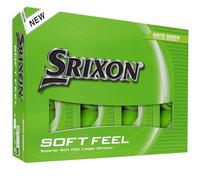 Srixon SOFT FEEL BRITE - High visibility and ultra-soft feel golf balls | Long distance and stable trajectory | Controlled spin and quick tracking | Orange/Red/Green