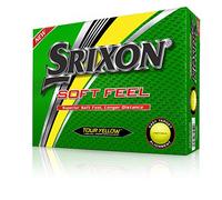 Srixon Soft Feel Golf Balls, One Dozen, Tour Yellow (2018 Version)