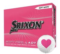 SRIXON SOFT FEEL LADY GOLF BALLS - SOFT WHITE - VALENTINES SPECIAL