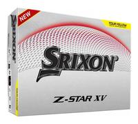 Srixon Z-STAR XV - Ultra Performing Golf Ball | Maximum Distance & Optimized Spin | FastLayer DG Core 2.0 | Spin Skin+ Cover | Control & Power | Available in White & Tour Yellow