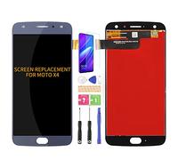 SRJTEK Compatible for Motorola Moto X4 LCD Display for XT1900-1 XT1900-2 XT1900-3 XT1900-4 XT1900-5 Touch Screen Replacement Parts Assembly Kits (Bluew No Frame)