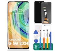 SRJTEK for Moto G 5G 2024 Screen Replacement for Motorola Moto G 5G 2024 LCD Screen Replacement for Moto G 5G 2024 XT2417 LCD Touch Screen Digitizer Assembly Repair Kits Black XT2417-1 XT2417-6