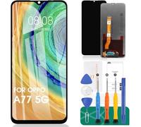 SRJTEK For OPPO A57 5G Screen Replacement For OPPO A77 5G LCD Display CPH2339 PFTM20 Touch Digitizer Repiar Kits (Without Frame,Black)