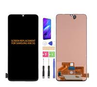 SRJTEK For Samsung Galaxy A90 5G LCD Screen A90 5G Screen Replacement A908 Display Touch Digitizer Assembly SM-A908B, SM-A908N Repair Parts Kits (OLED Black No Frame)