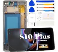 SRJTEK Incell for Samsung Galaxy S10 Plus Screen Replacement for Samsung S10+ LCD SM-G975F SM-G975U SM-G975W display Digitizer Touch Screen Replacement with Frame (Black,Not Fingerprint Function)