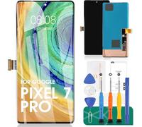 SRJTEK OLED for Google Pixel 7 Pro 5G LCD Display for Google Pixel 7 Pro Digitizer for Google Pixel 7 Pro GP4BC GE2AE Screen Replacement Touch Screen Assembly Repair Kits(Black)