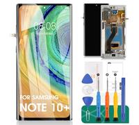 SRJTEK OLED for Samsung Note 10 Plus Screen Replacement for Samsung Galaxy Note 10 Plus 4g/5g LCD Screen for Galaxy SM-N975 SM-N976 LCD Touch Screen Digitizer Assembly Repair Kits with Frame (Silver)