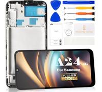 SRJTEK TFT for Samsung Galaxy A24 4G Screen Replacement for Samsung Galaxy A24 4G LCD Display for SM-A245F SM-A245M Touch Screen Digitizer Assembly Repair Parts (With Frame,Black)