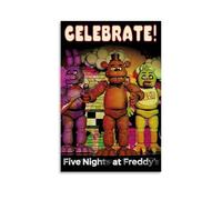 SRJUDR Five Nights Poster at Freddy's FNAF Vintage Video GamePosters Art Pop Wall Art & Prints Canvas Design Portrait Wall Decoration 12x18inch(30x45cm) Unframe-style