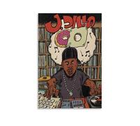 SRJUDR J Dilla Music PosterPosters Art Pop Wall Art & Prints Canvas Design Portrait Wall Decoration 12x18inch(30x45cm) Unframe-style