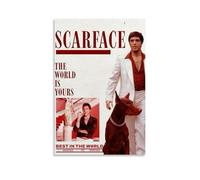SRJUDR The World Is Yours by ScarfacePosters Art Pop Wall Art & Prints Canvas Design Portrait Wall Decoration 08x12inch(20x30cm) Unframe-style
