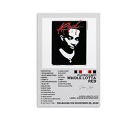 SRJUDR Whole Lotta Red-Playboi CartiPosters Art Pop Wall Art & Prints Canvas Design Portrait Wall Decoration 12x18inch(30x45cm) Unframe-style