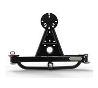 SRKATI Bracket Replacement Auto Accessories Trailer Bar Spare Tire Rack Universal Square Mouth Single Wheel/Double Bracket 14-20 Inch Rac(Single wheel)