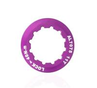 SRKATI flywheel Remover MTB Road Bike Cassette Cover Lock Ring 11T AL7075 Ultralight Cap For 8S 9S 10S 11S 12S Speed Freewheel K7 Flywheel Puller(Purple)