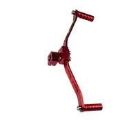 SRKATI Motorbike Shift Levers Motorcycle Gear Shift Lever Modified Aluminum Alloy Double-Hanging Rod Into(Red)