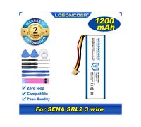 (SRL2 3 Wire) Original 100% Mah Polymer Battery, 1200, For Sena Srl2 Bluetooth Headset