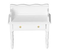Srliya 1:12 Dollhouse Desk Beautiful Birch Miniature Furniture Decoration for Creating Life Scenes with Wonderful Role-playing Accessories Adapted to Doll House and Doll