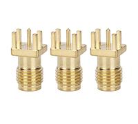 Srliya 100 Pcs SMA Female Base Socket 4 Pin RF Connector Wide Bandwidth SMAKE Mount Connector Adapter