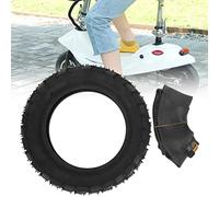 Srliya 10in Inflatable Electric Scooter Tire with 10x2.5in Inner Tube, 255x80 Outer Tube Rubber Tyre Replacement Perfect for Mobility Scooter