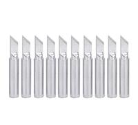 Srliya 10Pcs 900M Solder Iron Tip Brass Internal Heating Soldering Iron Tools Fast Heating Long Service Life High Temperature for Large Welding Area Thick T