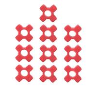 Srliya 10PCS Honey Extractor Bushing Connectors, Polyurethane Buffering Pad Connector for Honey Extractor, Red Accessories for Electric Honey Extractor