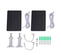 Srliya 10W Solar Panel Charger with 360 Degree Adjustable Security Mount for Blink Outdoor 4 Camera, IP65 Water Proof 9.8ft Cable, Type C, Micro USB Devices