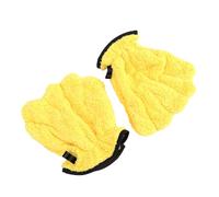 Srliya 2 Pcs Pet Absorbent Drying Gloves Thickened Multi Functional Quick Drying Towel Absorber Plush Towel for Pet Yellow