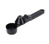 Srliya 2 Tablespoon Coffee Scoop with Funnel Easy Pour Ground Coffee Measuring Spoon for Protein Powder Baby Tea Leaves (Black)