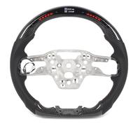 Srliya 2024+ LED Steering Wheel with Real Time Race Data Display Glossy Carbon Fiber Flat Bottom D Type Racing Design for Racing Enthusiasts