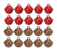 Srliya 20Pcs Multi Colored Jingle Bells Strong Iron Material, Lightweight Decorations for DIY Clothing, Bag Accessories, Pinky Jingle Bells for Christmas, Wedding, Party