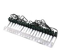 Srliya 20PCS USB LED Warm Colour Candle Lights - Warm White LED Flameless Christmas Candle Lights with Tree Clips - Festive Party Indoor Flameless Christmas Candles