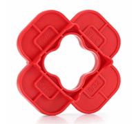 Srliya 24Pcs Multi Size Deck Spacers Tool 5/32in 3/16in 1/4in 5/16in 4 in 1 Set for Composite PVC Hardwood Decking Board Gap Tool Red