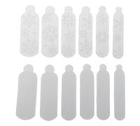 Srliya 24pcs Nails Art Template Featuring 3D Patterns Stereo Printing Reusable Nails Art Mold DIY Tool (C)