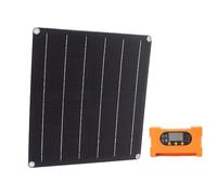 Srliya 25W High Efficiency Monocrystalline Solar Panel Kit with 100A Controller for Various Devices Material Color