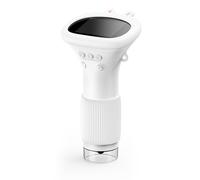 Srliya 2in Screen 1000X Microscope 2MP 100 to 1000X Zoom Real Time HD Imaging Portable Microscope with 8 LEDs 6 Brightness Levels for Kids Scientific Exploration (White)