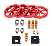 Srliya 3D Printer Accessories Extruder Upgrade Kit, Reliable Filament, Stable Printing Bed, Easy Installation, Made of High-Quality Materials, Long Service Life