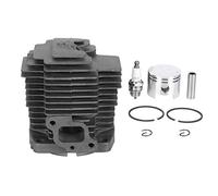 Srliya 44mm Cylinder Piston Assembly Kit, Made of Zinc Alloy, Easy to Install, Wear and,Highly Matched with Original Equipment, Compatible with KAWASAKI KBH48A HA048J AS50 TH48,
