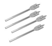 Srliya 4Pcs Spade Drill Bit Set Paddle Flat Bit High-Carbon Steel Woodworking Hand Tools Hardware 19mm
