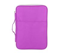 Srliya 5Colors A4 Document Bag File Folder Portfolio Organizer Document Case, Zippered Design, Multi Pocket Design, Portable,for Organizing documents; Also Store Other Items Like (Violet)