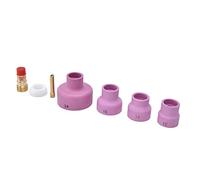 Srliya 7Pcs TIG Welding Accessory Ceramic Nozzle Collet Gas Lens Cup Gasket for WP17/18/26
