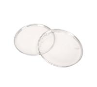 Srliya 8.5in Drumhead Set with Double Layer Design (Transparent) | Durable polyester material, Easy to install, Improved sound quality, Fits standard 8.5 in.