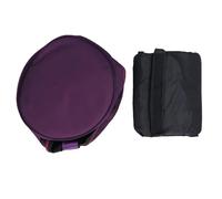 Srliya 8 Inch Crystal Bowl Bag, Purple Thickened Carry Case with Inner Lining, Well Cushioning, Double Handle, Two Way Design, External Pocket for Wooden Hammers