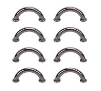 Srliya 8 Sets U Ring Connector Buckle 25x11x5mm Arch Bridge Buckles with 5.5mm Crossed Iron Screws for Wallets, Necklaces, Handbags