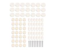 Srliya 88Pcs Felt Polishing Wheel Wool Pad Clean Kit Set for Tools Drill Attachment
