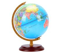Srliya 9.8 Inch World Globe Rotating Desk Decor Educational Geography Desktop World Globe for Kids Home Office