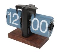 Srliya Auto Flip Clock Flip Digital Flip Down Clock Retro Automatic Turning Battery Operated Mechanical Clock for Home Room Office Decoration (Blue)