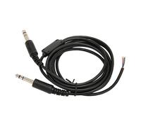 Srliya Aviation Headset Replacement Cable for David Clark AVCOMM Pilot Dual GA Plug Aviation Headphone DIY Cable 6.6ft